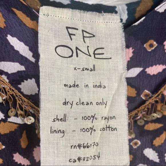 Free People One Sequin boho Asymmetric Layer Dress - Picture 5 of 9